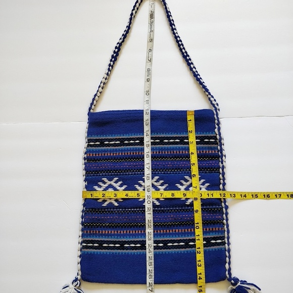 Vintage Greek woven tassel crossbody/shoulder bag - Picture 4 of 8